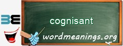 WordMeaning blackboard for cognisant